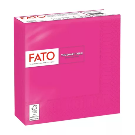 FATO Smart Table szalvéta Fuxia - 2 rétegű, 33x33cm, 50 lap