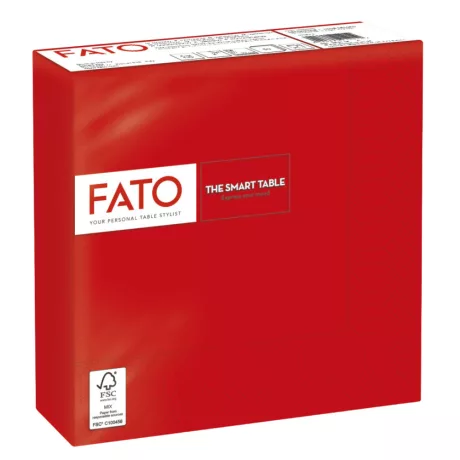 FATO Smart Table szalvéta Piros - 2 rétegű, 33x33cm, 50 lap