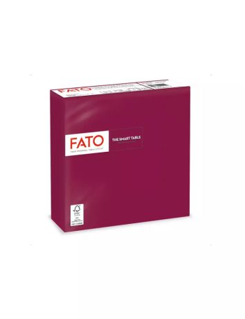 FATO Smart Table bordó színű szalvéta, 33x33cm, 2 rétegű 50 lapos