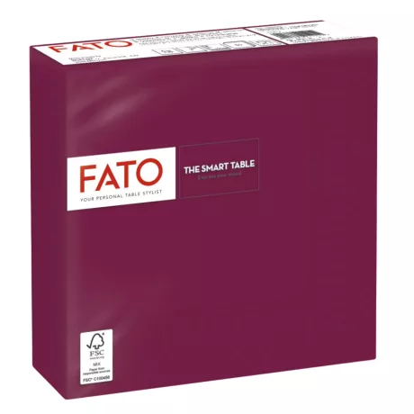 FATO Smart Table szalvéta Bordó - 2 rétegű, 33x33cm, 50 lap