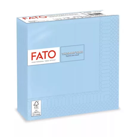 FATO Smart Table szalvéta Világoskék - 2 rétegű, 33x33cm, 50 lap