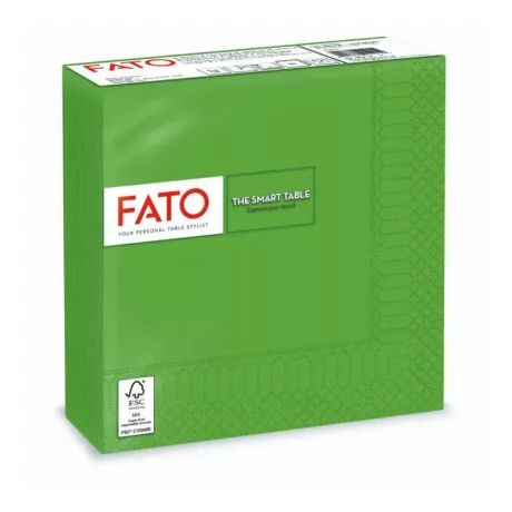 FATO Smart Table szalvéta Smaragdzöld - 2 rétegű, 33x33cm, 50 lap
