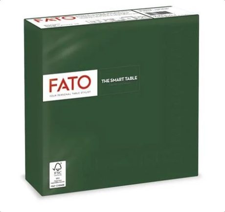 FATO Smart Table erdő zöld színű szalvéta, 33x33cm, 2 rétegű 50 lapos