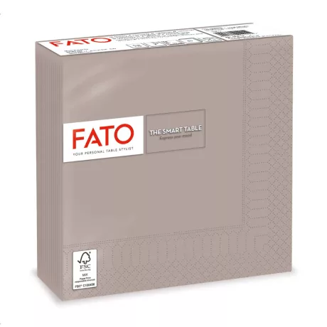 FATO Smart Table szalvéta Galambszürke - 2 rétegű, 33x33cm, 50 lap