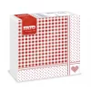 FATO Star mintás szalvéta Shabby Red - 2 rétegű, 38x38cm, 40 lap