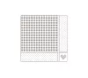 FATO Star mintás szalvéta Shabby Dove Grey - 2 rétegű, 38x38cm, 40 lap