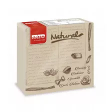   FATO Star mintás szalvéta Natural Pasta - 2 rétegű, 38x38cm, 40 lap