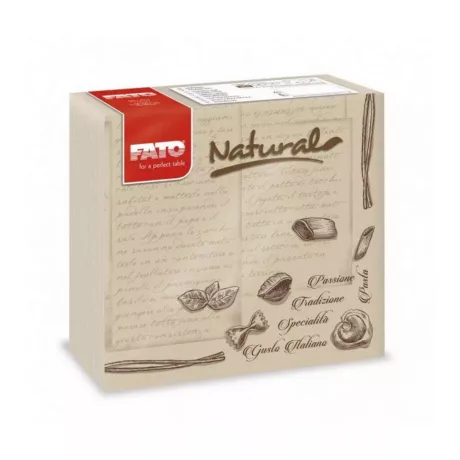 FATO Star mintás szalvéta Natural Pasta - 2 rétegű, 38x38cm, 40 lap