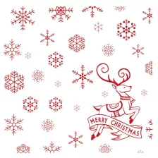   FATO Star karácsonyi mintás szalvéta Christmas Deer White - 2 rétegű, 38x38cm, 40 lap