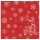 FATO Star karácsonyi mintás szalvéta Christmas Deer Red - 2 rétegű, 38x38cm, 40 lap
