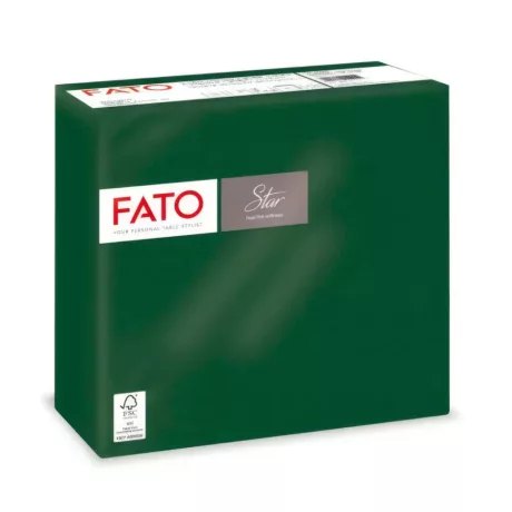 FATO Star szalvéta Erdőzöld - 2 rétegű, 38x38cm, 40 lap