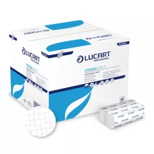   Lucart Strong 216 TI adagolós szalvéta - 2 rétegű, hófehér, 24x16cm, 150 lap (Karton - 40 csomag)