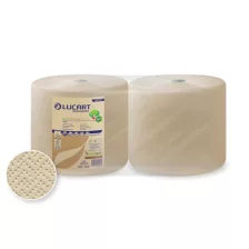   Lucart EcoNatural 3800 ipari törlőpapír 28cm átm. - 3 rétegű, havanna, 200m (Karton - 2 tekercs)