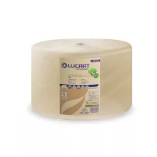   Lucart EcoNatural 1500 ipari törlőpapír 38cm átm. - 2 rétegű, havanna, 510m