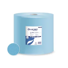   Lucart SkyTech 3.1000 XL ipari törlőpapír 38cm átm. - 3 rétegű, kék, 300m