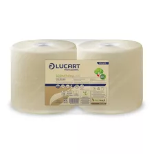   Lucart EcoNatural 800 ipari törlőpapír 24cm átm. - 2 rétegű, havanna, 200m (Karton - 2 tekercs)