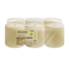   Lucart EcoNatural 135 ipari törlőpapír 20cm átm. - 2 rétegű, havanna, 135m (Karton - 6 tekercs)