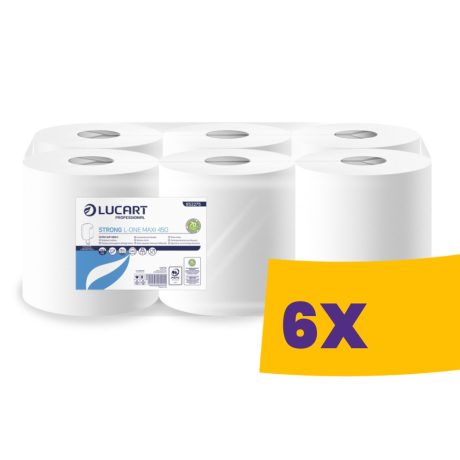 Lucart L-One Strong Maxi 450 ipari törlőpapír - 2 rétegű, fehér (Karton - 6 tek)