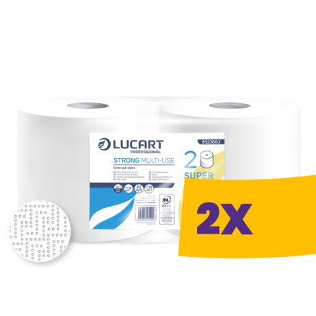 Lucart Strong Multi Use ipari törlőpapír  - 2 rétegű, hófehér 175m (Karton - 2 tekercs)