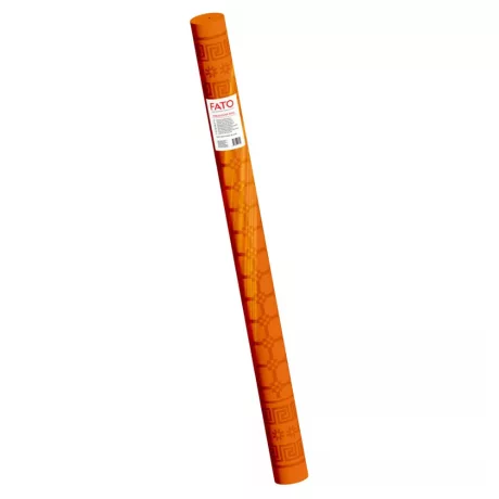 FATO asztalterítő tekercs Damask Narancs - 120cm, 7m