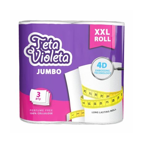 Violeta JUMBO XXL prémium  háztartási papírtörlő - 3 rétegű 2 tekercses