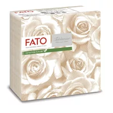   FATO Airlaid mintás szalvéta Rosa Champagne - 1 rétegű, 40x40cm, 50 lap