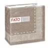 FATO Airlaid mintás szalvéta Cachemire Coffee - 1 rétegű, 40x40cm, 50 lap