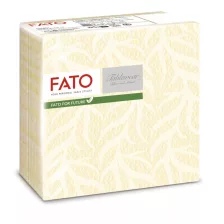   FATO Airlaid mintás szalvéta Reef Champagne - 1 rétegű, 40x40cm, 50 lap