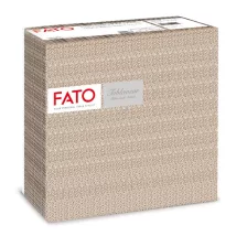   FATO Airlaid mintás szalvéta Lace Hazelnut - 1 rétegű, 40x40cm, 50 lap