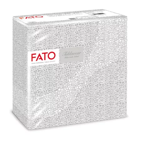 FATO Airlaid mintás szalvéta Mosaic Silver - 1 rétegű, 40x40cm, 50 lap