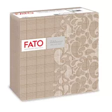   FATO Airlaid mintás szalvéta Drops Hazelnut - 1 rétegű, 40x40cm, 50 lap