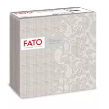   FATO Airlaid mintás szalvéta Drops Dove Grey - 1 rétegű, 40x40cm, 50 lap