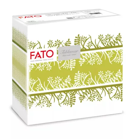 FATO Airlaid mintás szalvéta Garden Pistachio - 1 rétegű, 40x40cm, 50 lap