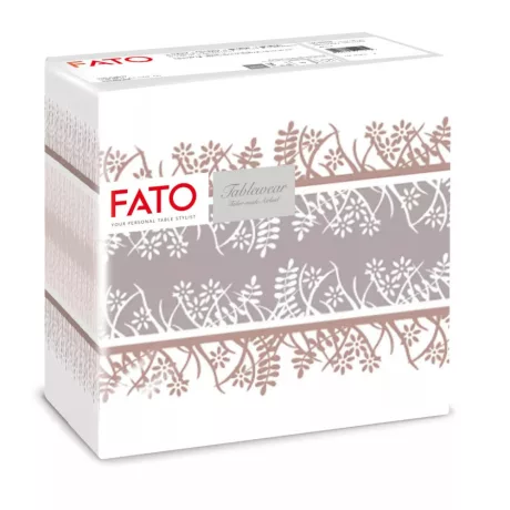 FATO Airlaid mintás szalvéta Garden Cappuccino - 1 rétegű, 40x40cm, 50 lap
