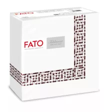   FATO Airlaid mintás szalvéta Mykonos Chocolate - 1 rétegű, 40x40cm, 50 lap