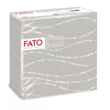  FATO Airlaid mintás szalvéta Perle Dove Grey - 1 rétegű, 40x40cm, 50 lap