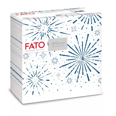 FATO Airlaid mintás szalvéta karácsonyi Incanto Blue - 1 rétegű, 40x40cm, 50 lap