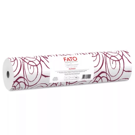 FATO Airlaid mintás asztali futó Magie Bordeaux - 40cm, 24m
