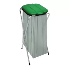 Ecofix-1 szemeteszsáktartó állvány acél vázzal Zöld