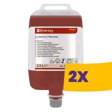   TASKI Sani 4 in 1 Plus QS folyékony tisztító és fertőtlenítőszer, vízkóoldó és illatosító hatással QuattroSelect kiszerelésben 2,5L (Karton - 2 db)