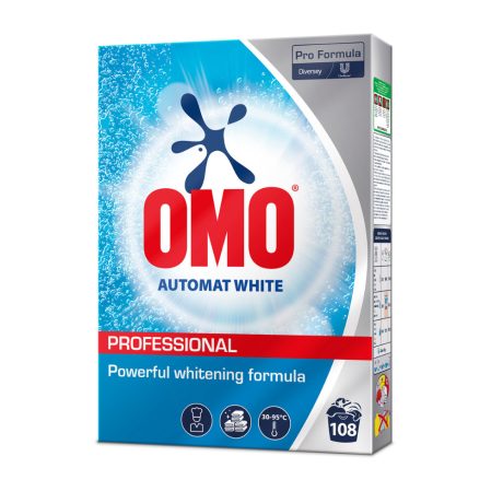 OMO Professional Automat White mosópor fehér textíliákhoz - 108 mosás 5,4kg