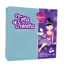 Violeta szalvéta Kék - 2 rétegű, 38x38cm, 25db