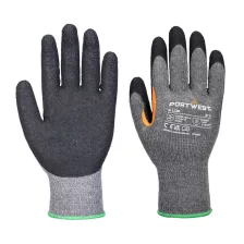   Portwest A106 Grip 10 Latex megerősített hüvelykujjas kesztyű szürke