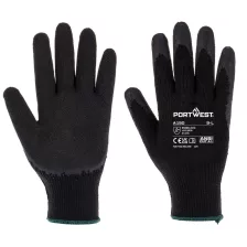   Portwest A150 Mártott latex munkavédelmi kesztyű (A100 öko verzió) fekete