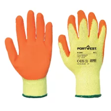   Portwest A150 Mártott latex munkavédelmi kesztyű (A100 öko verzió) sárga