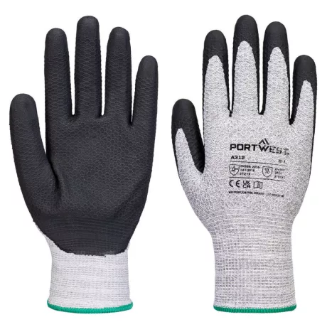 Portwest A312 Grip 13 Gyémántkötésű nitril kesztyű szürke