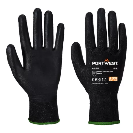 Portwest A635 Eco 3-as vágásbiztos védőkesztyű fekete