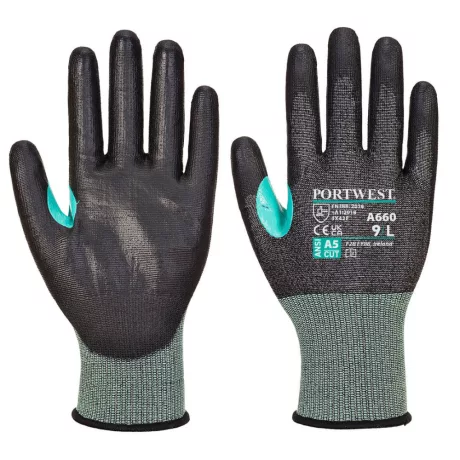 Portwest A660 VHR18 Vágásbiztos PU Cut kesztyű fekete