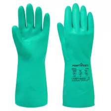 Portwest A810 Nitrosafe vegyszerálló védőkesztyű zöld