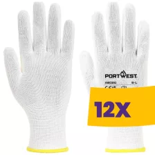 Portwest AB020 Szerelőkesztyű fehér 12 pár